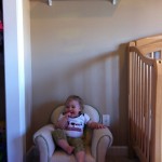 Kendall a safe distance below her new train